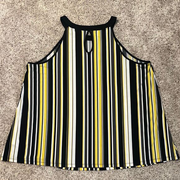 TORRID MULTI STRIPE STUDIO KNIT GODDESS TANK 3X - Picture 5 of 8